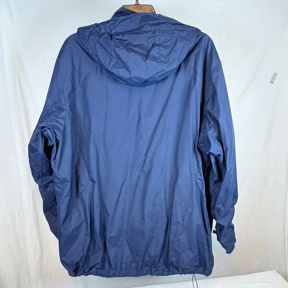 Columbia Eager Air Interchange Jacket Mens 2XL Blue Hooded Full Zip Shell Only